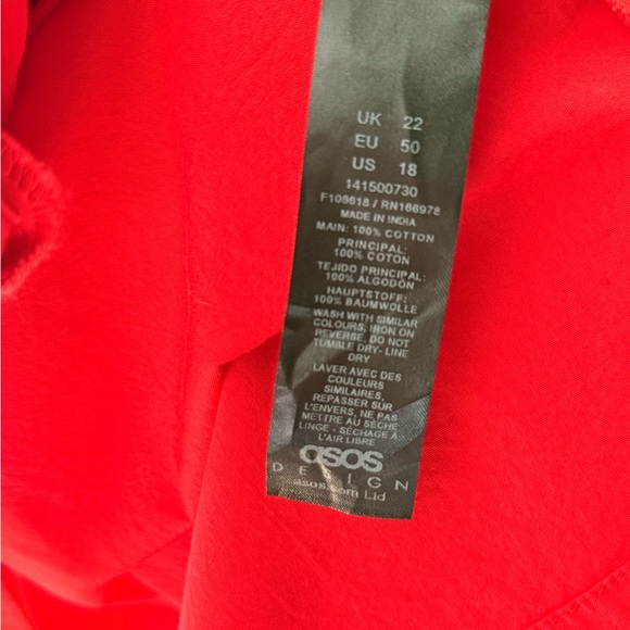 ASOS Curve Vibrant Red Mini Dress - Picture 4 of 6